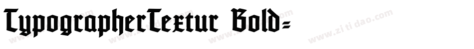 TypographerTextur Bold字体转换